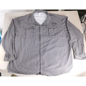 Donkey Andy Button Up Fishing Shirt Power Dry Men's Size 4XL